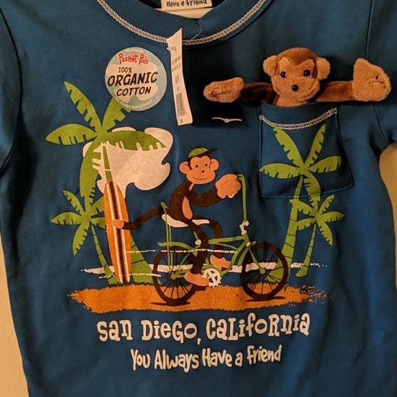 Nwt Pocket Pals San Diego Tshirt Xxs 
